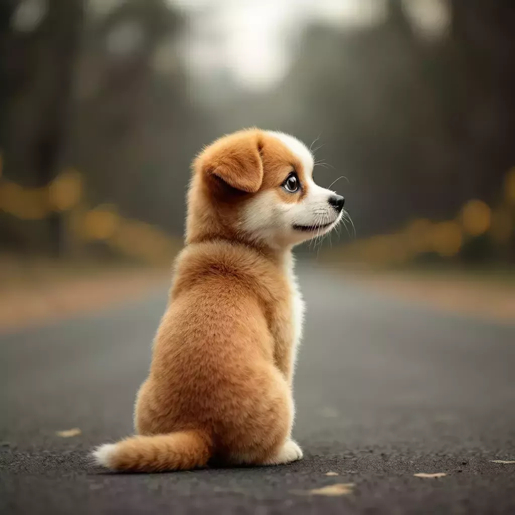 Bing turns away, looking towards the distance as if searching for something.